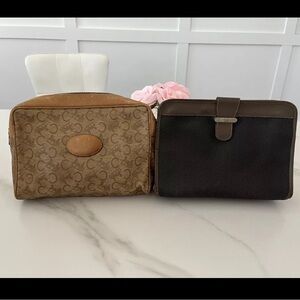 Celine pouch + Dunhill pouch set !! Preloved